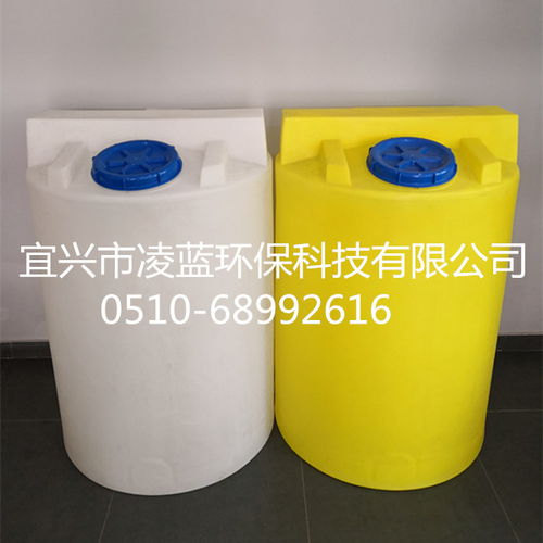 凌藍環保 加藥桶規格型號生產廠家 圓柱型加藥箱 計量桶價格高清圖片 高清大圖